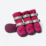 Botas para perros Flex Shell resistentes al agua - Camuflaje Fucsia