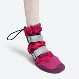 Botas de agua para perro, Zapatos impermeables para perro - Camuflaje Fucsia