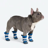 Botas de agua para perro, Zapatos impermeables para perro - Camuflaje Azul