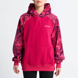 Sudadera con capucha para humano Fushia Camo