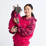 Sudadera con capucha para humano Fushia Camo