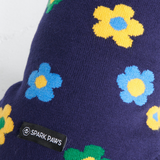 Suéter de punto para perro - Flores Azules Verdes Amarillas