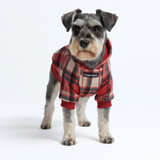 Red Plaid Hoodie||size:M