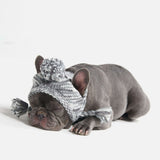 Gorro Beanie Knit Pom Pom Dog- Sal y pimienta