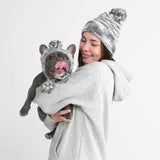 Gorro Beanie Knit Pom Pom Dog- Sal y pimienta