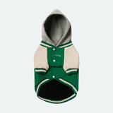 Chaqueta universitaria para perros - Verde