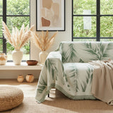 Funda de sofá – Verde Hojas