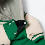 Chaqueta universitaria para perros - Verde