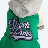Chaqueta universitaria para perros - Verde