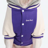 Chaqueta universitaria para perros - Púrpura