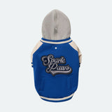 Chaqueta universitaria para perros - Azul