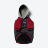 Chaqueta universitaria para perros - Gris rojo