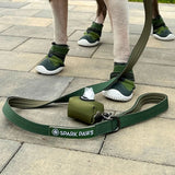 Set de Correa y Porta Bolsas para Excrementos - Verde militar