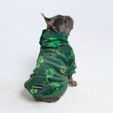 Sudadera con capucha para perro St. Patty's - Verde oscuro