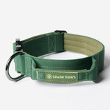 Juego de collar táctico para perros - Verde militar