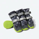 Botas de agua para perro, Zapatos impermeables para perro - Camuflaje Gris