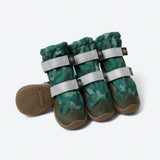 Botas de agua para perro, Zapatos impermeables para perro - Camuflaje Verde