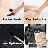 Cama de Lujo Calmante y Suave con Funda para Sofá - Beige