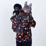 Sudadera con capucha de Halloween con forma de humano - Negro