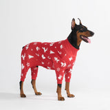 Pijama de Navidad para perro - Alegría Roja