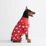 Pijama de Navidad para perro - Alegría Roja