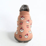 Suéter navideño tejido para perro – Papá Noel y Rudolph