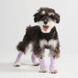 Mangas Elásticas para Calentadores de Piernas de Forro Polar - Lila