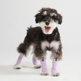 Mangas Elásticas para Calentadores de Piernas de Forro Polar - Lila