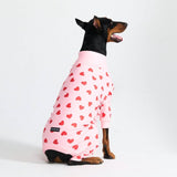 Pijama para Perros - Corazones Rosas