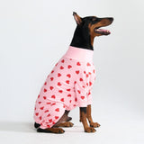 Pijama para Perros - Corazones Rosas
