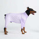 Pijama para Perros - Rayas Moradas