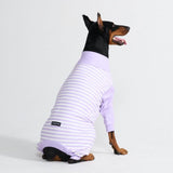 Pijama para Perros - Rayas Moradas