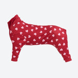 Pijama para Perros - Corazones Rojos
