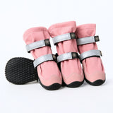 Botas de agua para perro, Zapatos impermeables para perro - Rosa