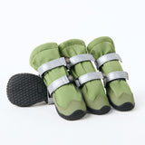 Botas de agua para perro, Zapatos impermeables para perro - Verde