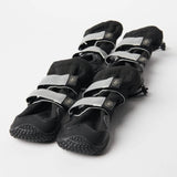 Botas para perros resistentes al agua con estructura flexible - Negro