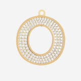 Etiqueta de joyería con letra inicial - O