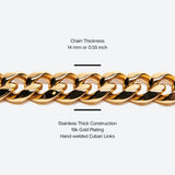 Correa para perro Cuban Link Gold