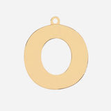 Etiqueta de joyería con letra inicial - O