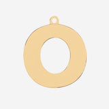 Etiqueta de joyería con letra inicial - O