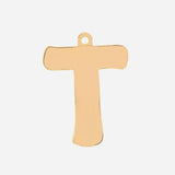 Etiqueta de joyería con letra inicial - T