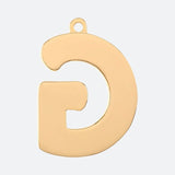 Etiqueta de joyería con letra inicial - G