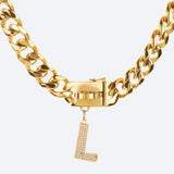 Etiqueta de joyería con letra inicial - L