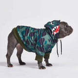 Sudadera Shark Monster Dog - Verde Camuflaje