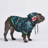 Sudadera Shark Monster Dog - Verde Camuflaje