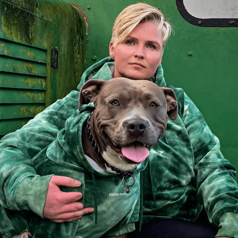 Sudadera de Terciopelo para Humanos - Verde Esmeralda