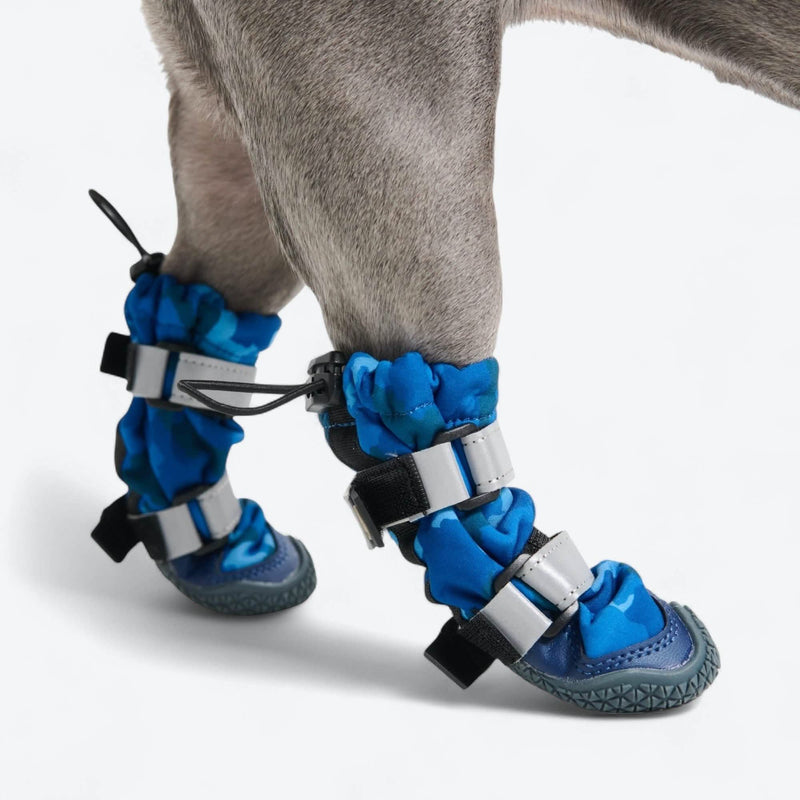 Botas para perros Flex Shell resistentes al agua - Camuflaje Azul