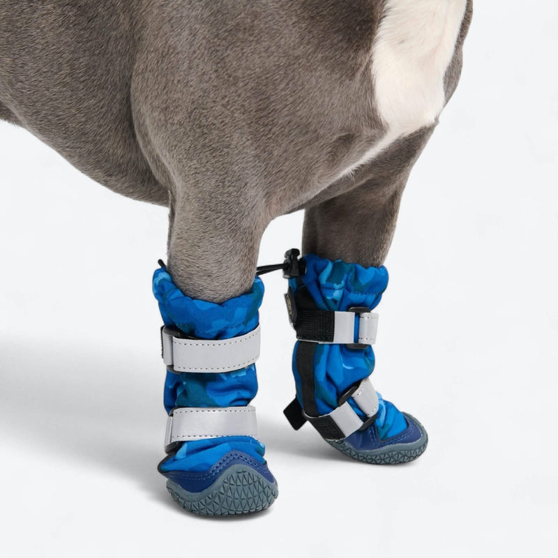 Botas para perros Flex Shell resistentes al agua - Camuflaje Azul