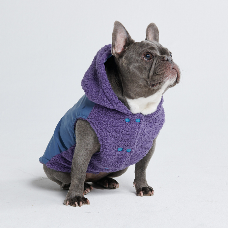 Chaqueta reversible - Morado y azul