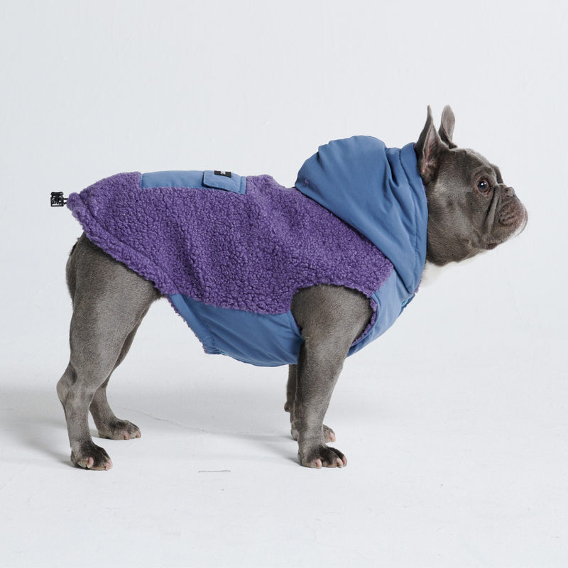 Chaqueta reversible - Morado y azul